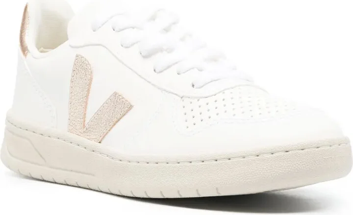 V10 metallic leather sneakers - Image 2