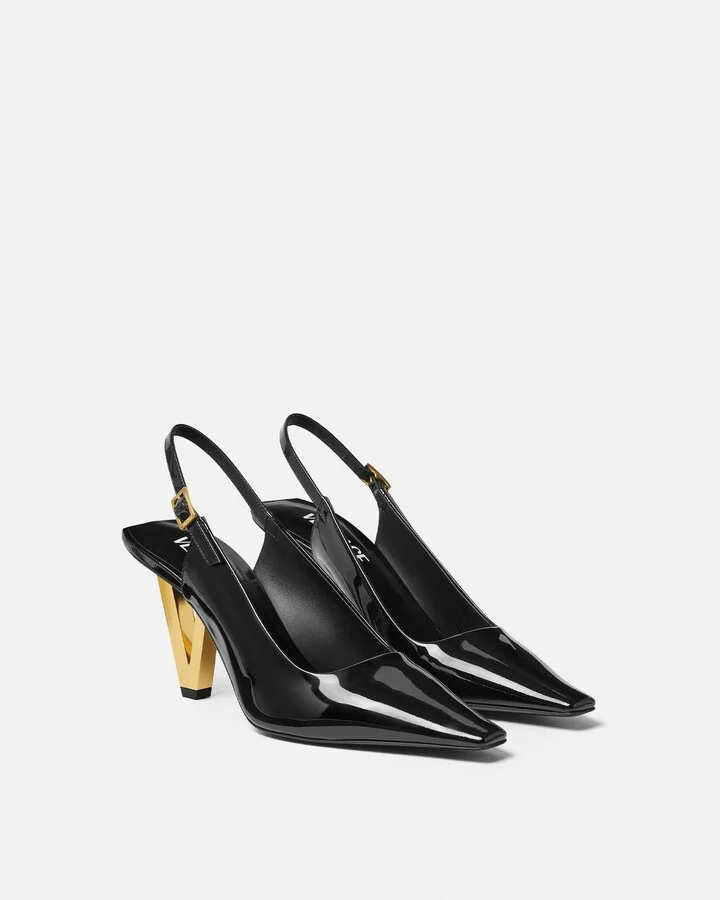 V2025 Patent Slingback Pumps 85 mm - Image 2