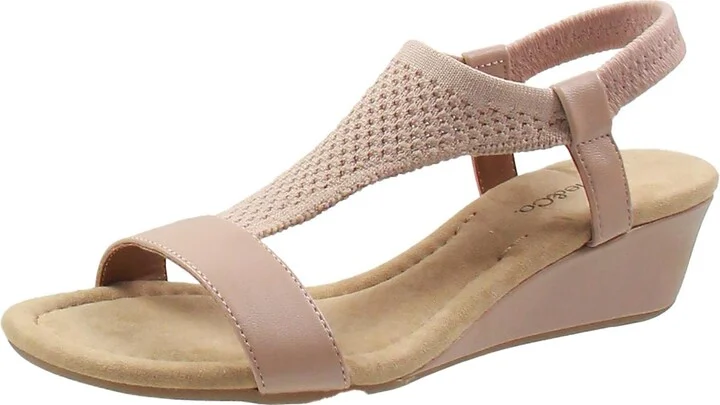 VACANZAA Womens Knit Wedge Sandals
