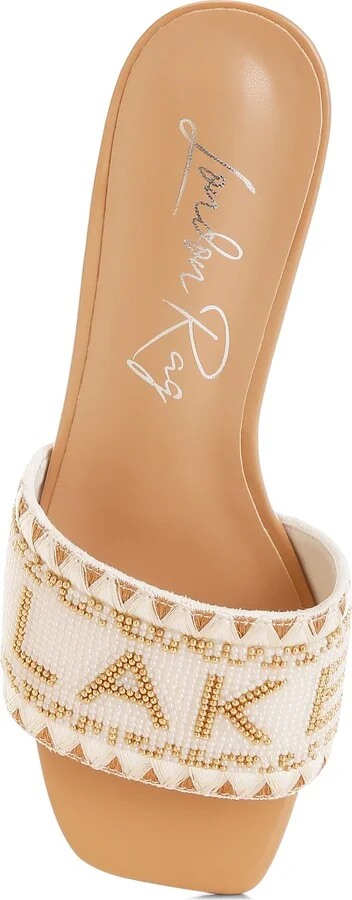 Vacay Babe Lake Como Beaded Slide Sandal - Image 6