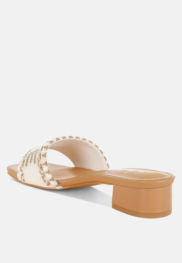Vacay Babe Lake Como Beaded Slip-On Heels - Image 6
