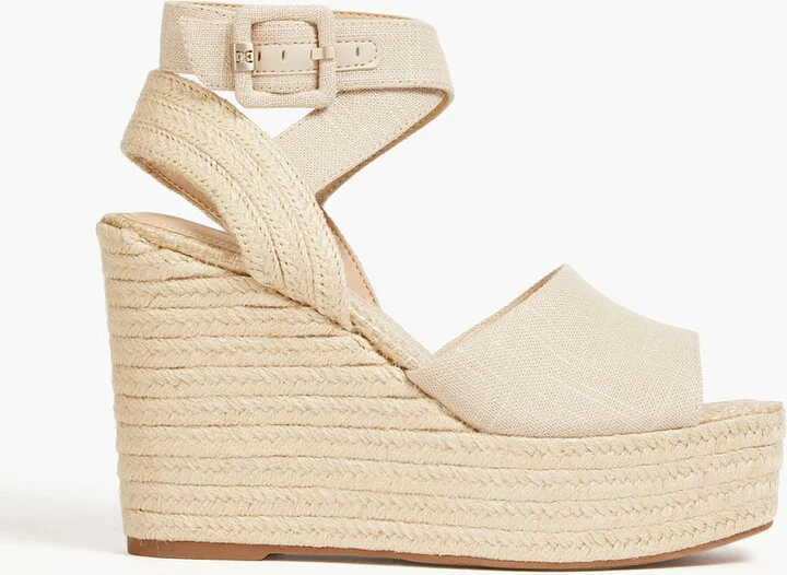 Vada canvas espadrille wedge sandals