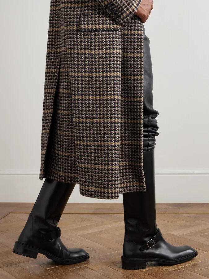 Vadim Buckled Leather Knee Boots - Image 2