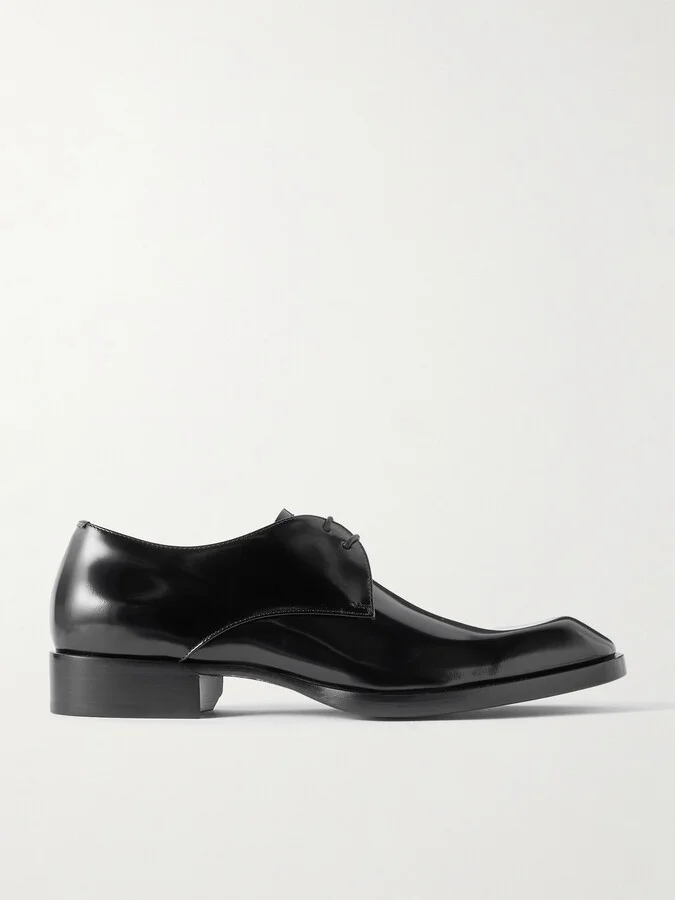 Vadim Glossed-Leather Derby Shoes