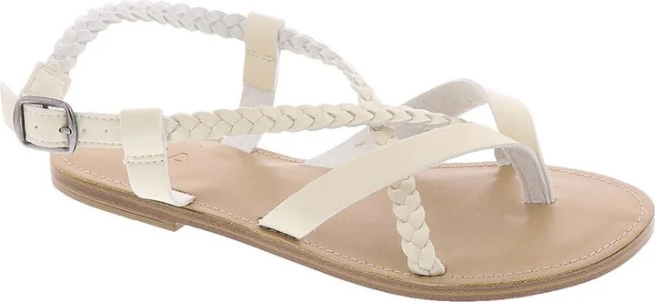 VAEDA Womens Faux Leather Thong Flatform Sandals