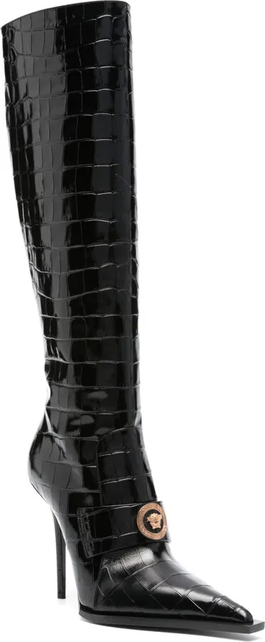 Vagabond croco-embossed leather boots - Image 2