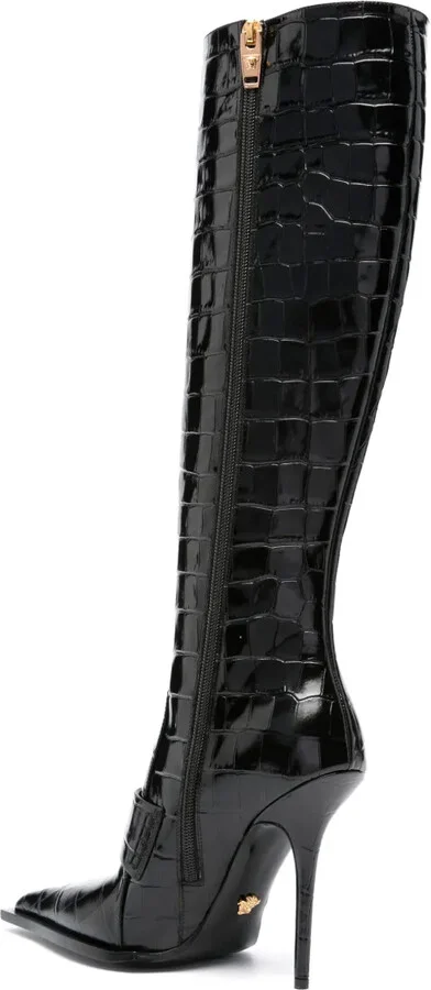 Vagabond croco-embossed leather boots - Image 3