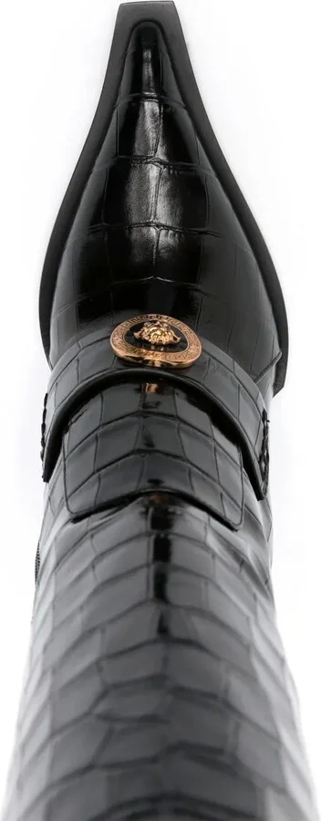 Vagabond croco-embossed leather boots - Image 4