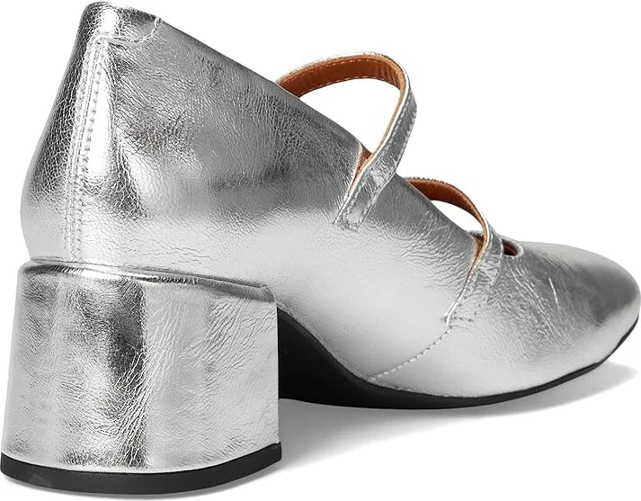 Vagabond Shoemakers Adison Leather Mary Jane Pumps High Heels Silver : EU 39 (US Women's 9) M, Leather/Rubber - Image 4