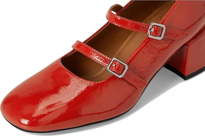 Vagabond Shoemakers Adison Patent Leather Maryjane Heel High Heels Flame Red : EU 37 (US Women's 7) M - Image 7