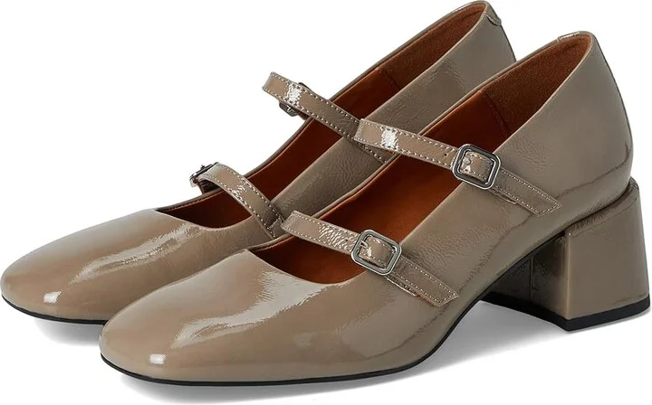 Vagabond Shoemakers Adison Patent Leather Maryjane Heel High Heels Taupe : EU 37 (US Women's 7) M