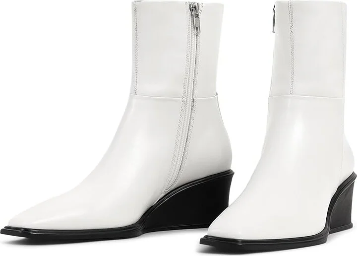 Vagabond Shoemakers Aino Leather Bootie Women's Boots White : EU 40 (US Women's 10) M, Leather/Rubber