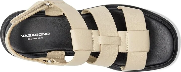 Vagabond Shoemakers Connie Leather Fisherman Women's Sandals Off-White : EU 37 (US Women's 7) M, Rubber - Image 2