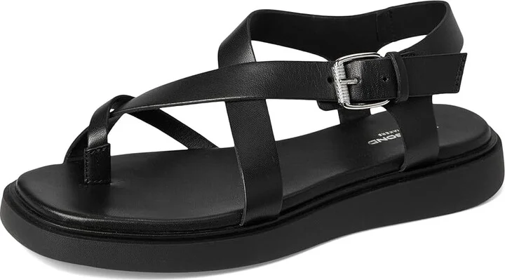 Vagabond Shoemakers Connie Leather Toe-Post Sandals Women's Sandals Black : EU 39 (US Women's 9) M, Rubber - Image 5
