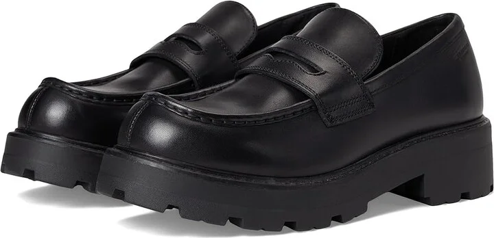 Vagabond Shoemakers Cosmo 2.0 Leather Penny Loafer Women's Pull-on Boots Black : EU 40 (US Women's 10) M