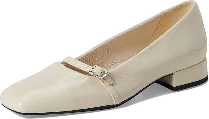 Vagabond Shoemakers Debbi Ballerina Block-Heel High Heels Cream : EU 40 (US Women's 10) M, Leather/Rubber - Image 5