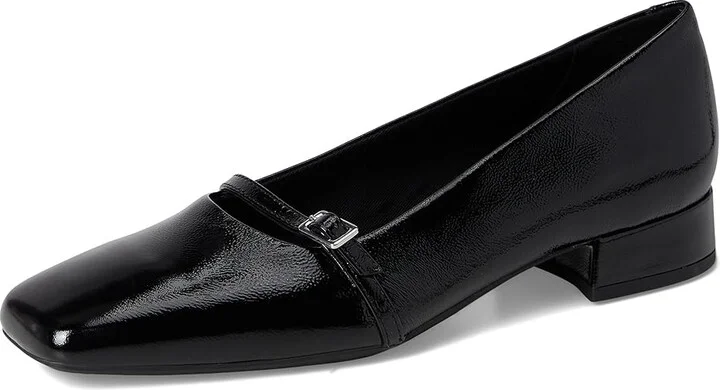 Vagabond Shoemakers Debbi Patent Debbi Ballerina Block-Heel Women's Slippers Black : EU 41 (US Women's 11) M, Leather - Image 5