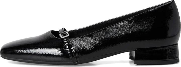 Vagabond Shoemakers Debbi Patent Debbi Ballerina Block-Heel Women's Slippers Black : EU 41 (US Women's 11) M, Leather - Image 6