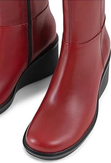 Vagabond Shoemakers Deena Leather Bootie Women's Boots Dark Red : EU 38 (US Women's 8) M - Image 2