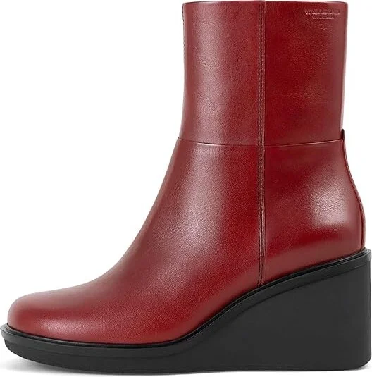 Vagabond Shoemakers Deena Leather Bootie Women's Boots Dark Red : EU 38 (US Women's 8) M - Image 4
