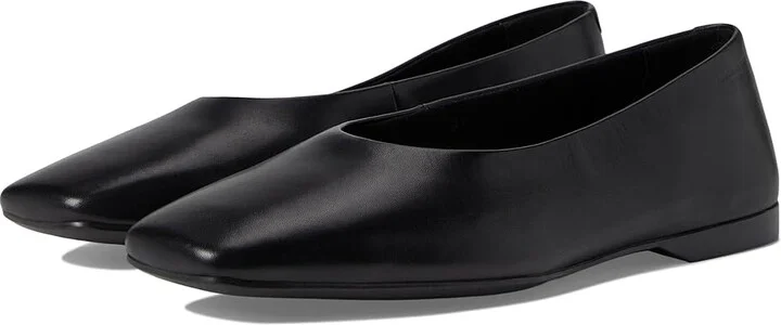 Vagabond Shoemakers Delia Leather Flat Women's Shoes Black 1 : EU 39 (US Women's 9) M