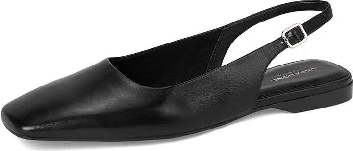Vagabond Shoemakers Delia Leather Slingback Women's Flat Shoes Black : EU 39 (US Women's 9) M - Image 5