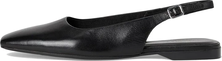 Vagabond Shoemakers Delia Leather Slingback Women's Flat Shoes Black : EU 39 (US Women's 9) M - Image 6