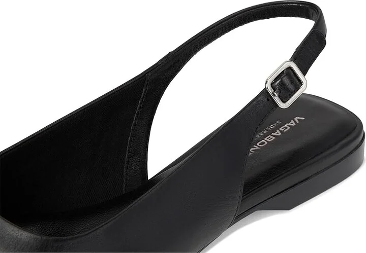 Vagabond Shoemakers Delia Leather Slingback Women's Flat Shoes Black : EU 39 (US Women's 9) M - Image 7