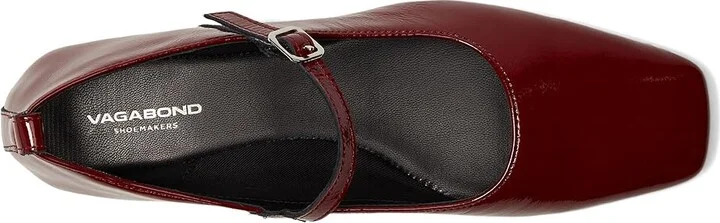 Vagabond Shoemakers Delia Patent Leather Mary Jane Flat Women's Shoes Dark Red : EU 40 (US Women's 10) M - Image 2