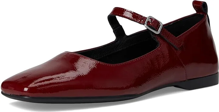 Vagabond Shoemakers Delia Patent Leather Mary Jane Flat Women's Shoes Dark Red : EU 40 (US Women's 10) M - Image 5