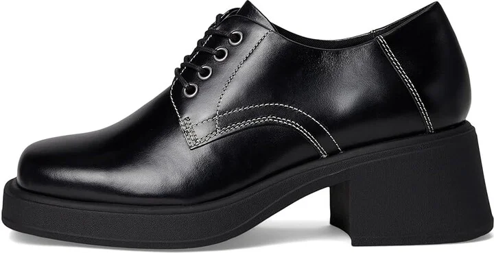 Vagabond Shoemakers Dorah Leather Lace Up Oxford Women's Flat Shoes Black : EU 36 (US Women's 6) M - Image 6