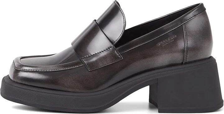 Vagabond Shoemakers Dorah Polish Leather Loafer Women's Shoes Dark Grey : EU 39 (US Women's 9) M - Image 4