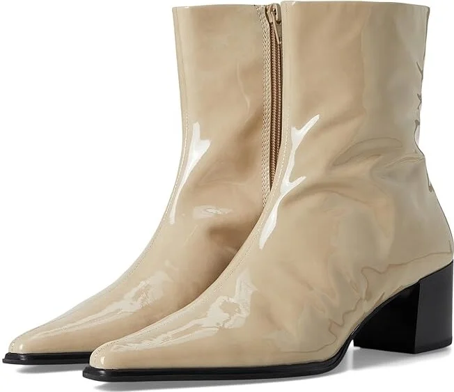 Vagabond Shoemakers Giselle Patent Leather Bootie Women's Boots Sand : EU 36 (US Women's 6) M, Leather/Rubber