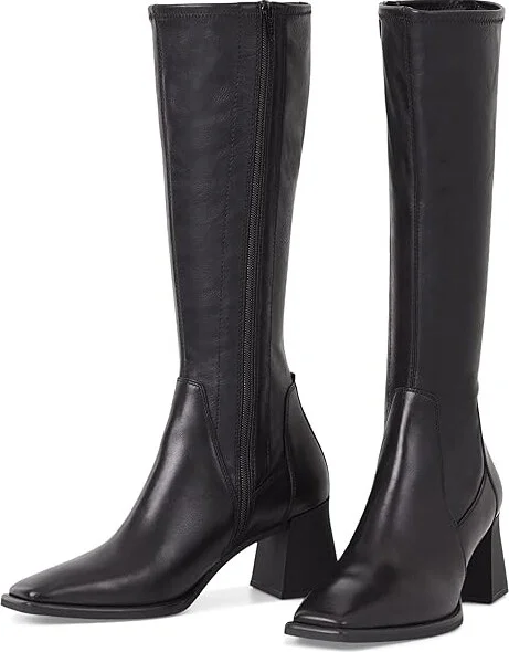 Vagabond Shoemakers Hedda Leather Tall Stretch Boot Women's Shoes Black : EU 39 (US Women's 9) M