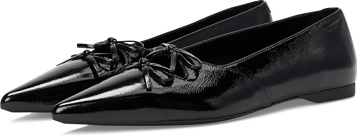 Vagabond Shoemakers Hermine Double Bow Flat Women's Flat Shoes Black : EU 38 (US Women's 8) M, Leather/Rubber