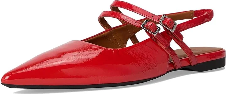 Vagabond Shoemakers Hermine Patent Leather Maryjane Flat Women's Shoes Flame Red : EU 41 (US Women's 11) M - Image 5