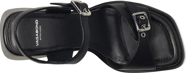 Vagabond Shoemakers Ines Double Buckle Sandals Women's Sandals Black : EU 40 (US Women's 10) M, Leather - Image 2