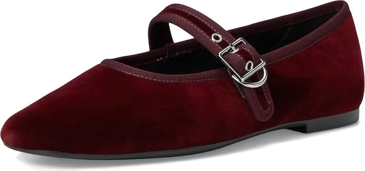 Vagabond Shoemakers Jolin Velvet Maryjane Flat Women's Flat Shoes Dark Red : EU 38 (US Women's 8) M, Leather - Image 5