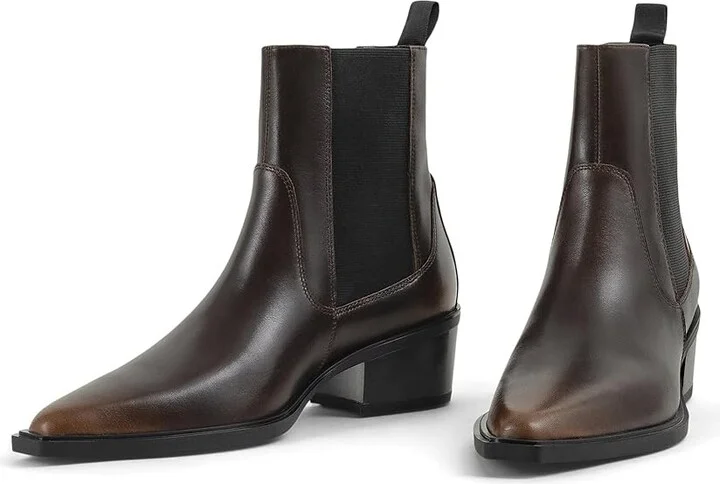 Vagabond Shoemakers Kelsey Leather Chelsea Bootie Women's Boots Brown : EU 39 (US Women's 9) M