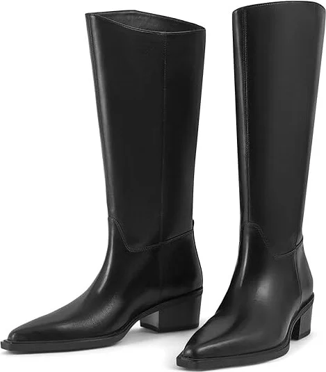 Vagabond Shoemakers Kelsey Leather Tall Boots Women's Boots Black : EU 36 (US Women's 6) M