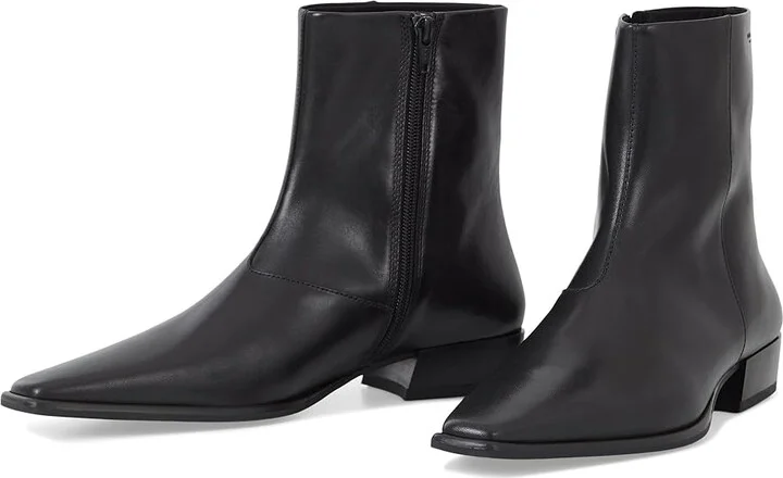 Vagabond Shoemakers Nella Leather Bootie Women's Shoes Black : EU 40 (US Women's 10) M, Leather/Rubber