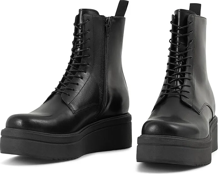 Vagabond Shoemakers Tara Lace Up Leather Bootie Women's Boots Black : EU 36 (US Women's 6) M