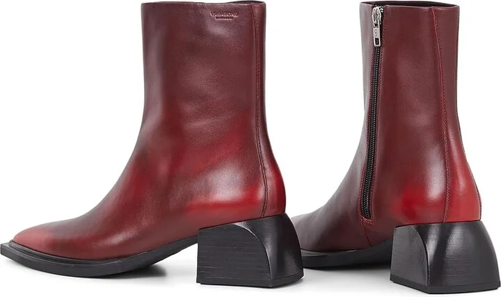 Vagabond Shoemakers Vivian Leather Bootie Women's Boots Red : EU 40 (US Women's 10) M - Image 2