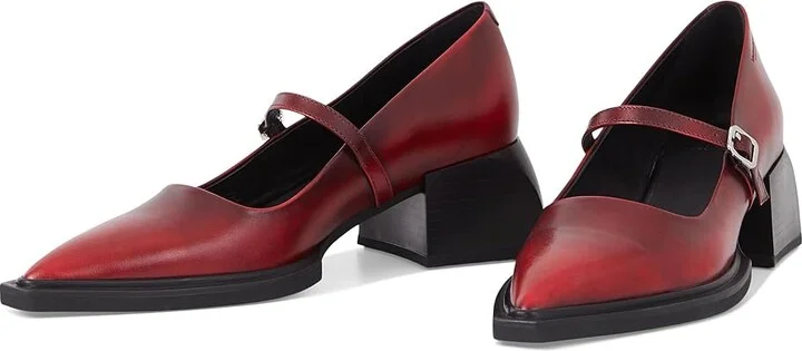 Vagabond Shoemakers Vivian Polish Leather Mary Jane Women's Shoes Red : EU 36 (US Women's 6) M
