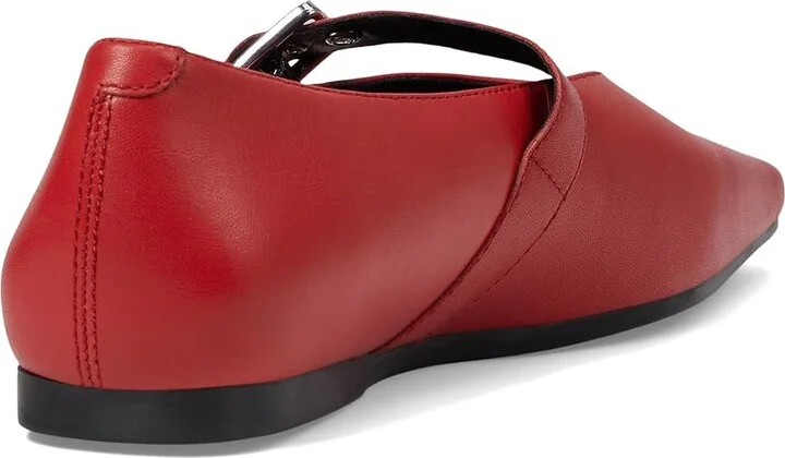 Vagabond Shoemakers Wioletta Leather Maryjane Flat Women's Shoes Bright Red : EU 41 (US Women's 11) M - Image 4