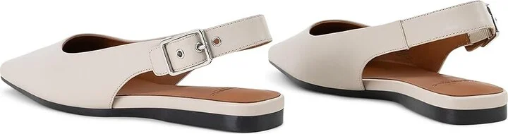 Vagabond Shoemakers Wioletta Leather Slingback Flat Women's Shoes White : EU 37 (US Women's 7) M - Image 3