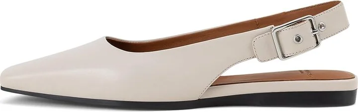 Vagabond Shoemakers Wioletta Leather Slingback Flat Women's Shoes White : EU 37 (US Women's 7) M - Image 4