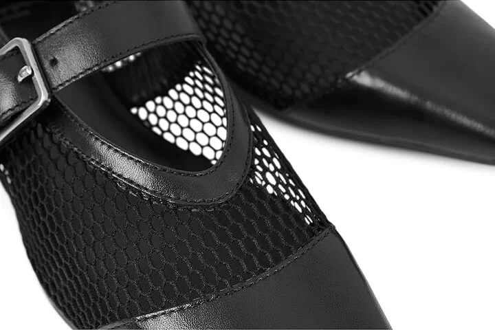 Vagabond Shoemakers Wioletta Mesh Maryjane Women's Shoes Black : EU 41 (US Women's 11) M, Cotton - Image 2