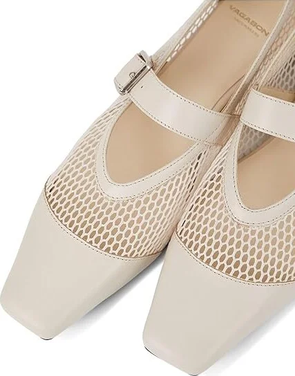 Vagabond Shoemakers Wioletta Mesh Maryjane Women's Shoes White : EU 40 (US Women's 10) M, Cotton - Image 2