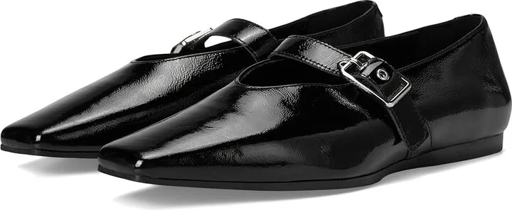 Vagabond Shoemakers Wioletta Patent Leather Mary Jane Flats Women's Flat Shoes Black : EU 37 (US Women's 7) M